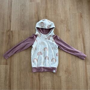 Small Shop Rainbow Print Slouch Hoodie